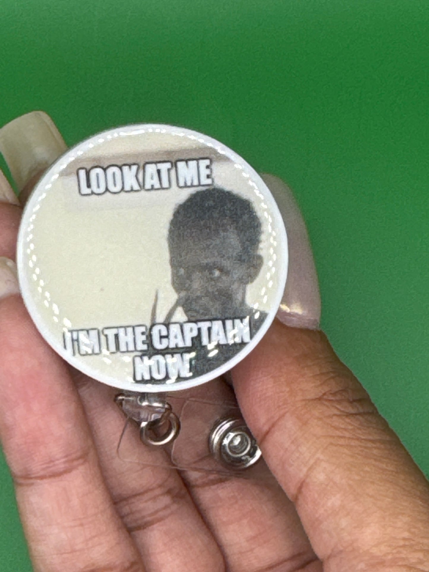 Funny Captain Badge Reel
