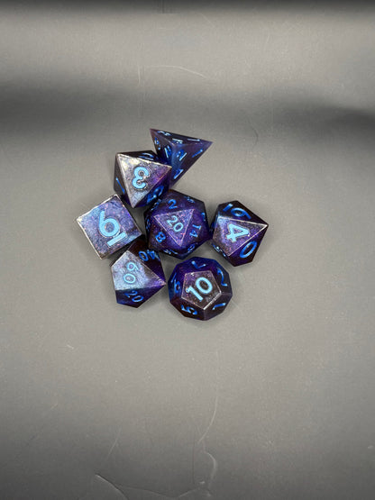 Nebula Glow – 7-Piece Polyhedral Dice Set