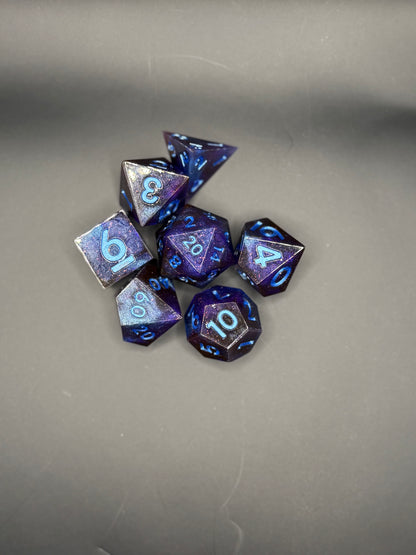 Nebula Glow – 7-Piece Polyhedral Dice Set