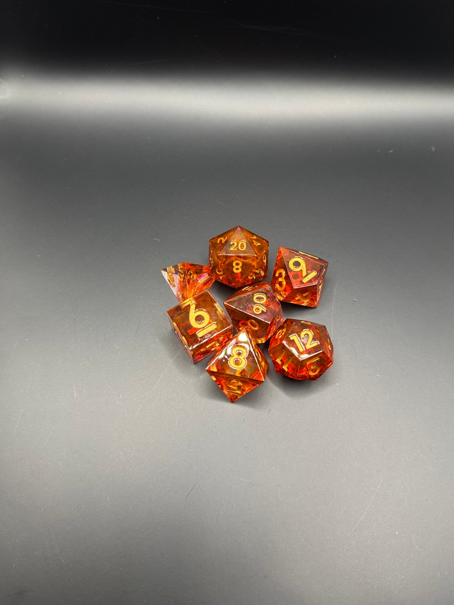 Emberfang — 7-Piece Polyhedral Dice Set