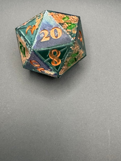 Titan’s Glow – Hand-Painted Jumbo d20