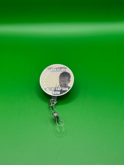Funny Captain Badge Reel